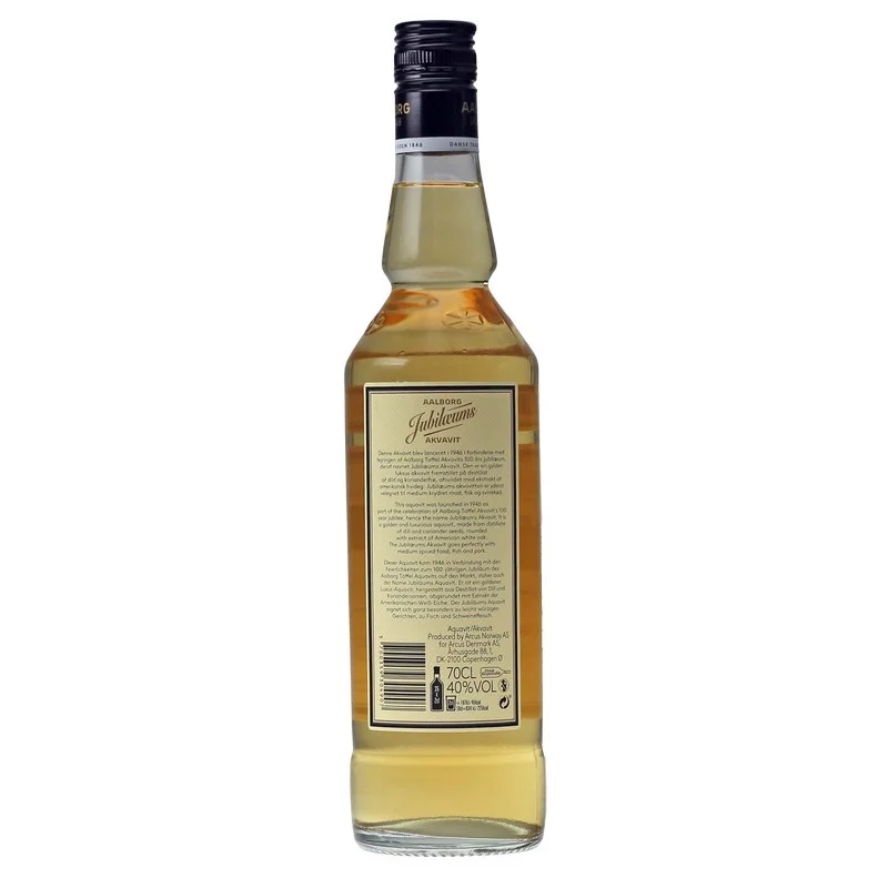 Aalborg Jubiläums Akvavit 40 % vol 0,7 L Aalborg Jubiläums Akvavit 40 % vol 0,7 L