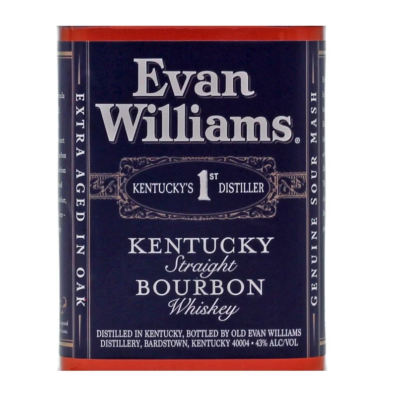 Evan Williams Bourbon Whiskey Black Label 1 L 43% vol Evan Williams Bourbon Whiskey Black Label 1 L 43% vol