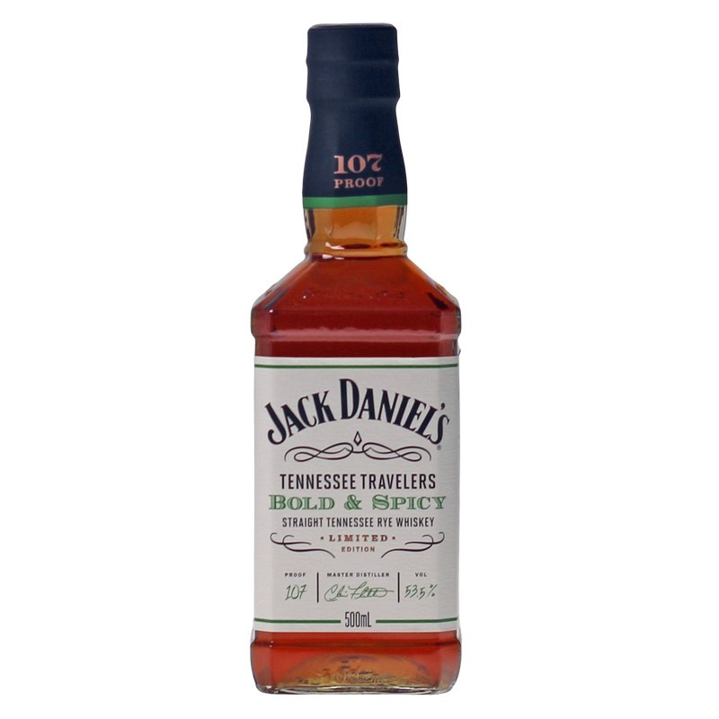 Jack Daniels Tennessee Travelers Bold & Spicy 0,5 L 53,5%vol Jack Daniels Tennessee Travelers Bold & Spicy 0,5 L 53,5%vol