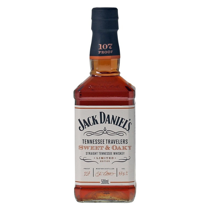 Jack Daniels Tennessee Travelers Sweet & Oaky 0,5 L 53,5%vol Jack Daniels Tennessee Travelers Sweet & Oaky 0,5 L 53,5%vol