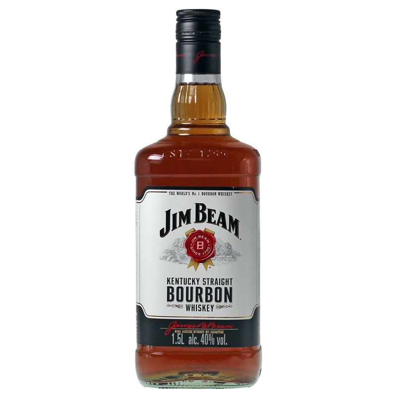 Jim Beam Sign White Label Bottle Jim Beam Whiskey Sign Jim Beam Kentucky Bourbon 