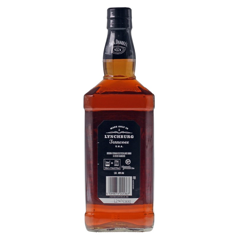 Jack Daniels Tennessee Whiskey 1 Liter 40% vol Jack Daniels Tennessee Whiskey 1 Liter 40% vol