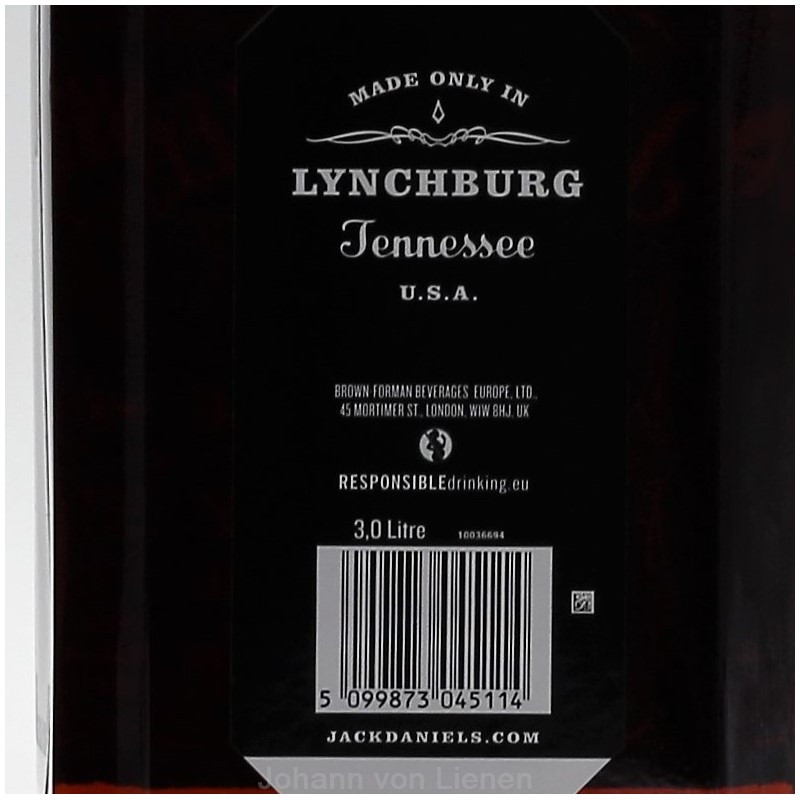 Jack Daniels 3 Liter Flasche 40% vol Jack Daniels 3 Liter Flasche 40% vol