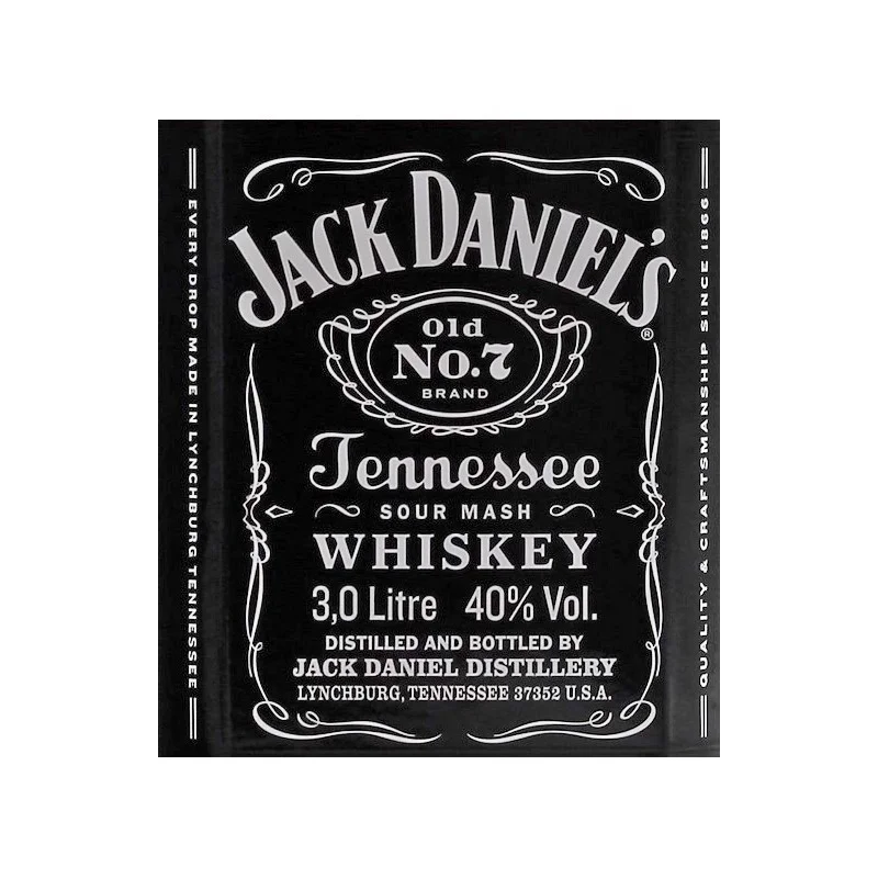 Jack Daniels Tennessee Whiskey 3 Liter Flasche 40% vol Jack Daniels Tennessee Whiskey 3 Liter Flasche 40% vol