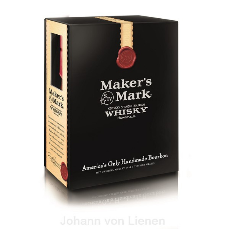 Maker's Mark Geschenkset + 1 Glas 0,7 L 45%vol