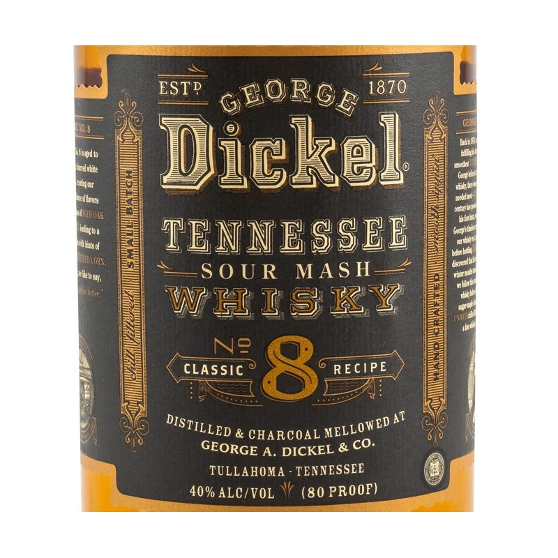 George Dickel No. 8 1 L 40% vol George Dickel No. 8 1 L 40% vol