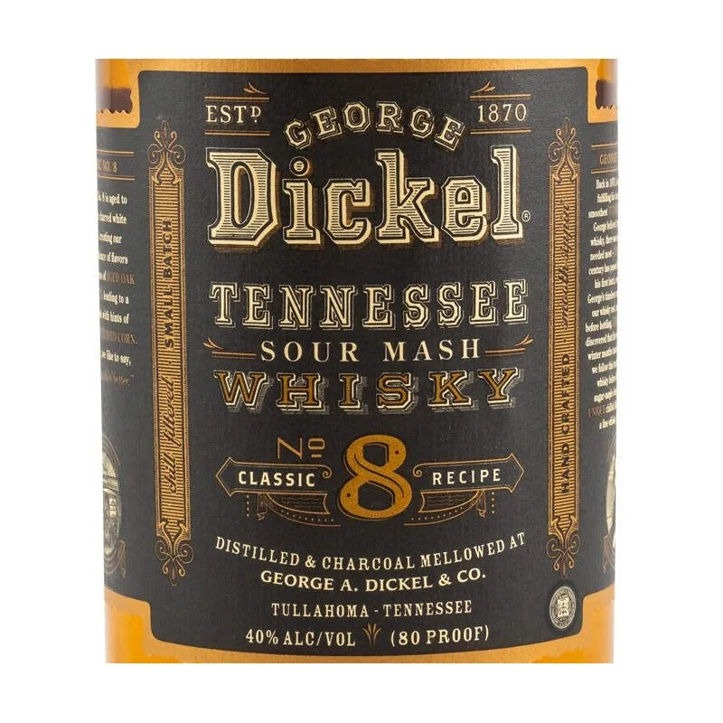 George Dickel No. 8 1 L 40% vol George Dickel No. 8 1 L 40% vol
