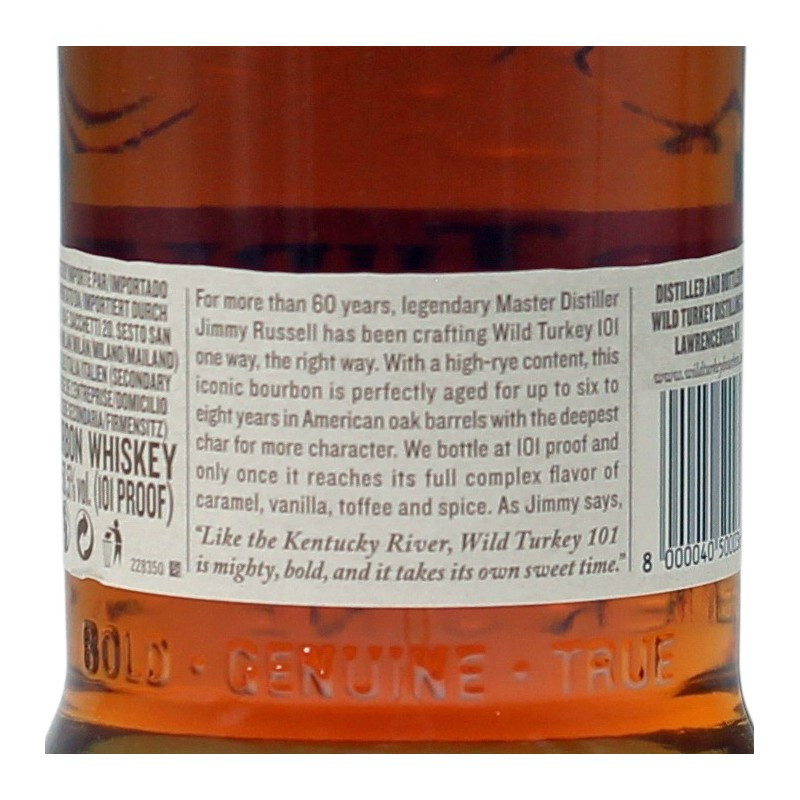 Wild Turkey 101 Proof 0,7 L 50,5%vol Wild Turkey 101 Proof 0,7 L 50,5%vol