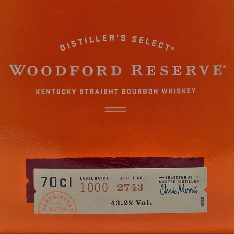 Woodford Reserve 0,7 L 43,2% vol Woodford Reserve 0,7 L 43,2% vol