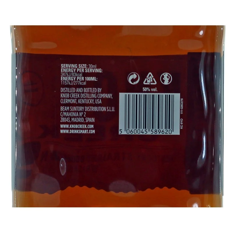 Knob Creek 9 Jahre 0,7 L 50% vol Knob Creek 9 Jahre 0,7 L 50% vol