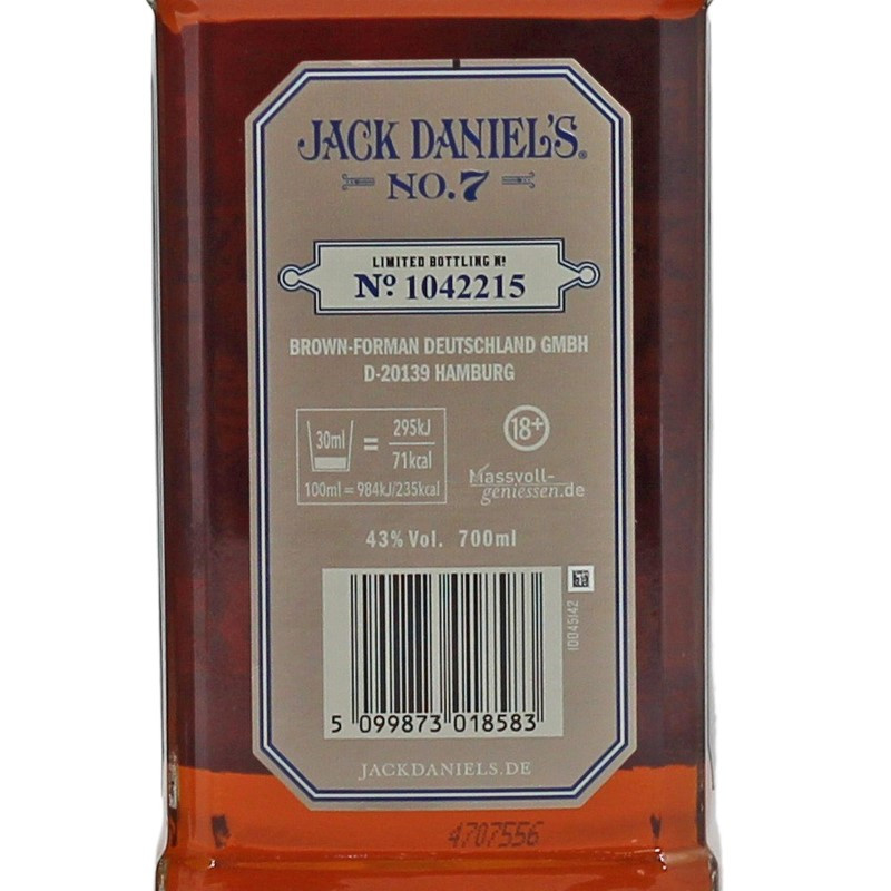 Jack Daniels Legacy Edition No.3 0,7 L 43% vol Jack Daniels Legacy Edition No.3 0,7 L 43% vol