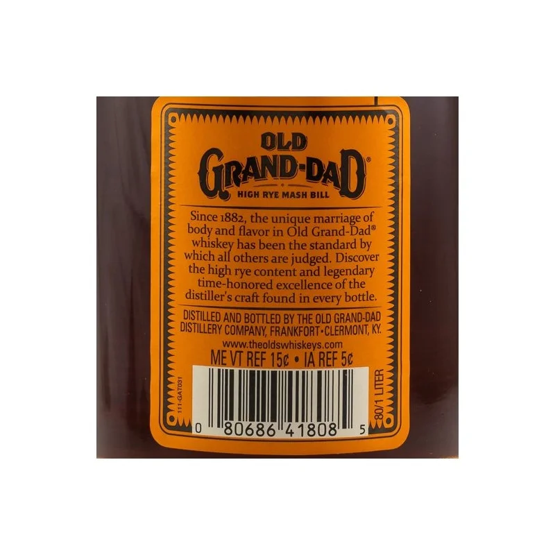 Old Grand Dad Bourbon Whiskey 1 L 40% vol