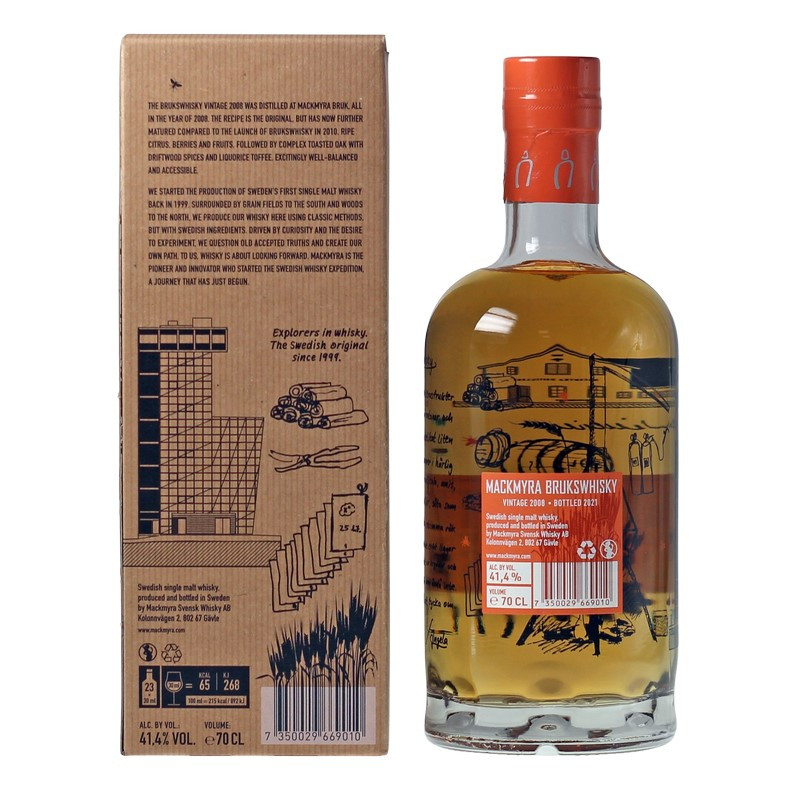 Mackmyra Brukswhisky 0,7 L 41,4%vol Mackmyra Brukswhisky 0,7 L 41,4%vol