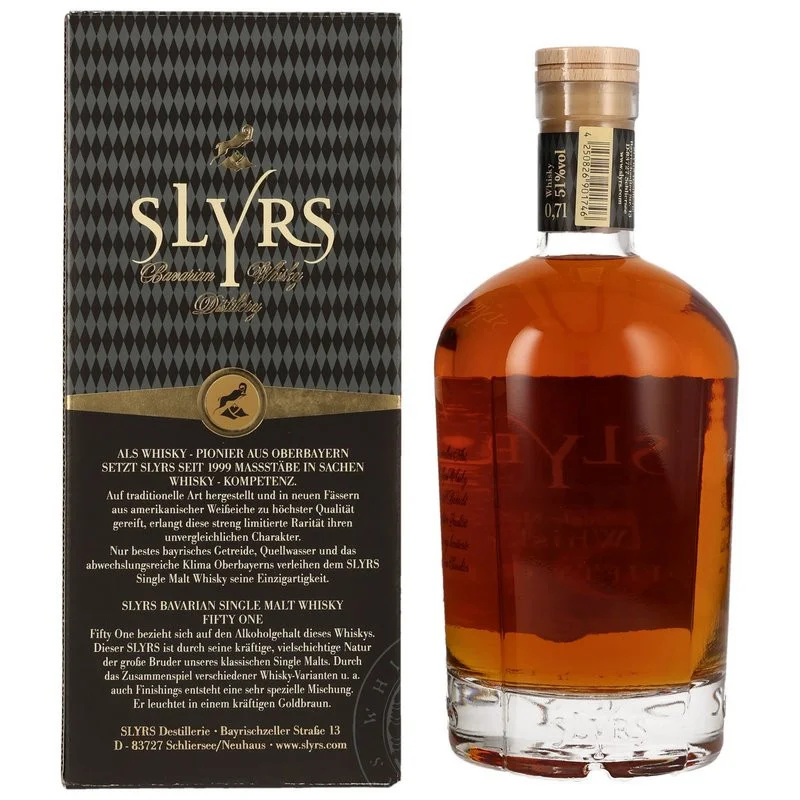 Slyrs 51 Fifty One Single Malt Whisky 0,7 L 51% vol Slyrs 51 Fifty One Single Malt Whisky 0,7 L 51% vol