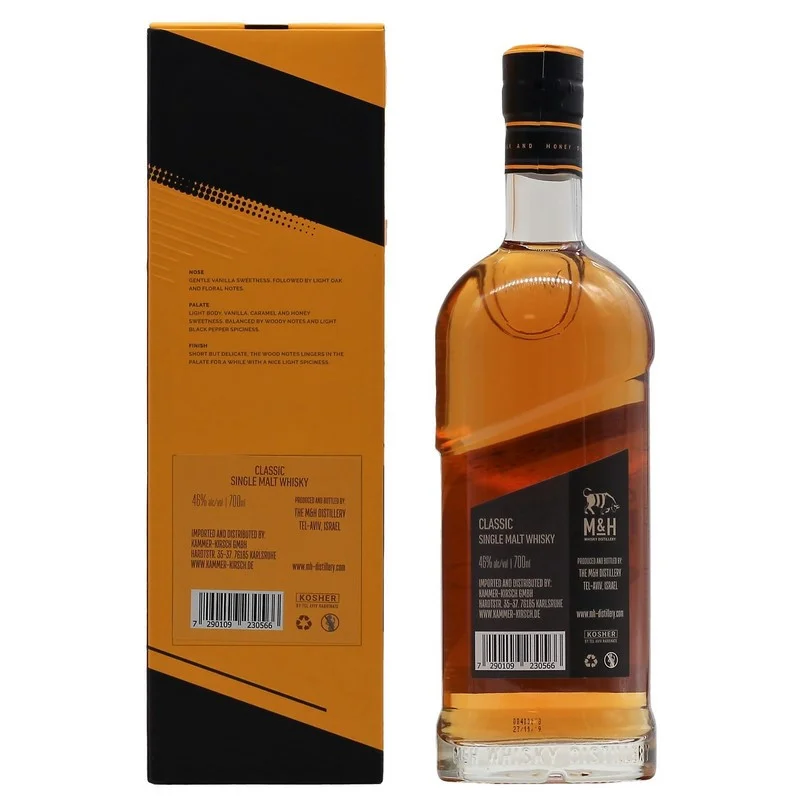 Milk & Honey Classic Single Malt 0,7 L 46% vol Milk & Honey Classic Single Malt 0,7 L 46% vol