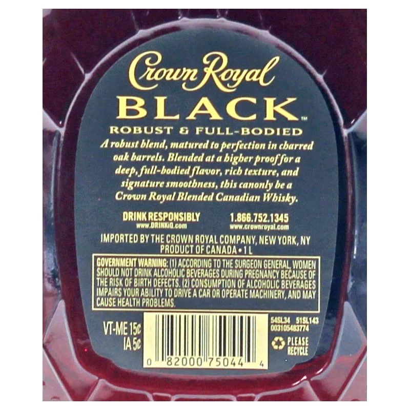 Crown Royal Black 1 L 45%vol Crown Royal Black 1 L 45%vol