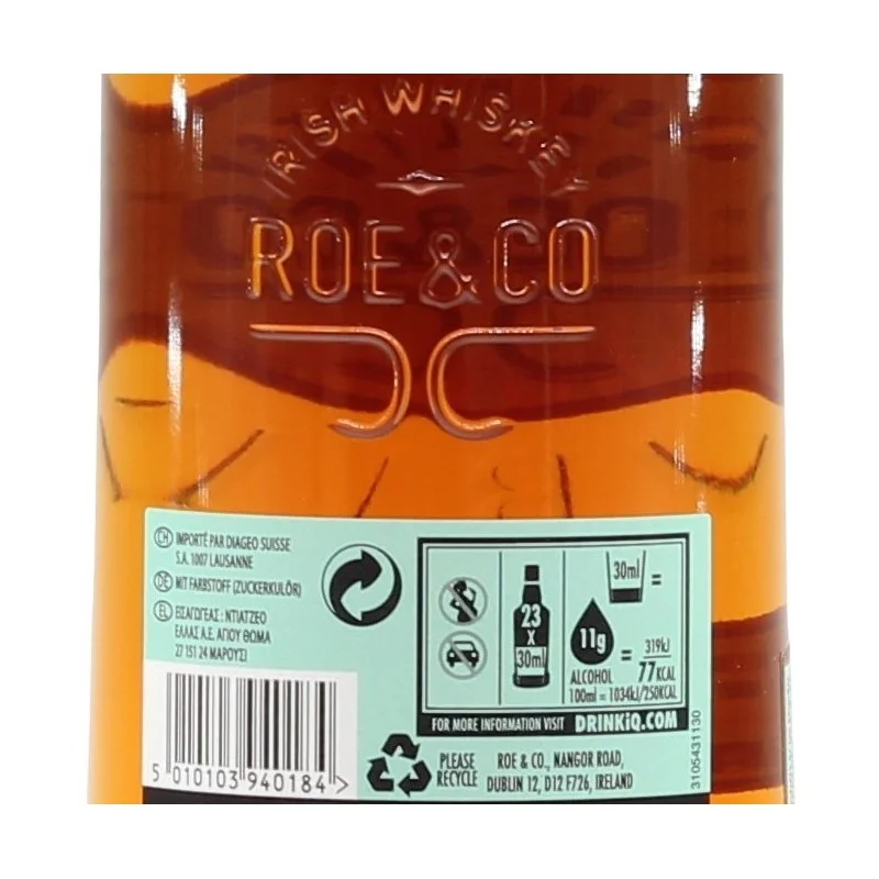 Roe & Co Blended Irish Whiskey 0,7 L 45%vol Roe & Co Blended Irish Whiskey 0,7 L 45%vol