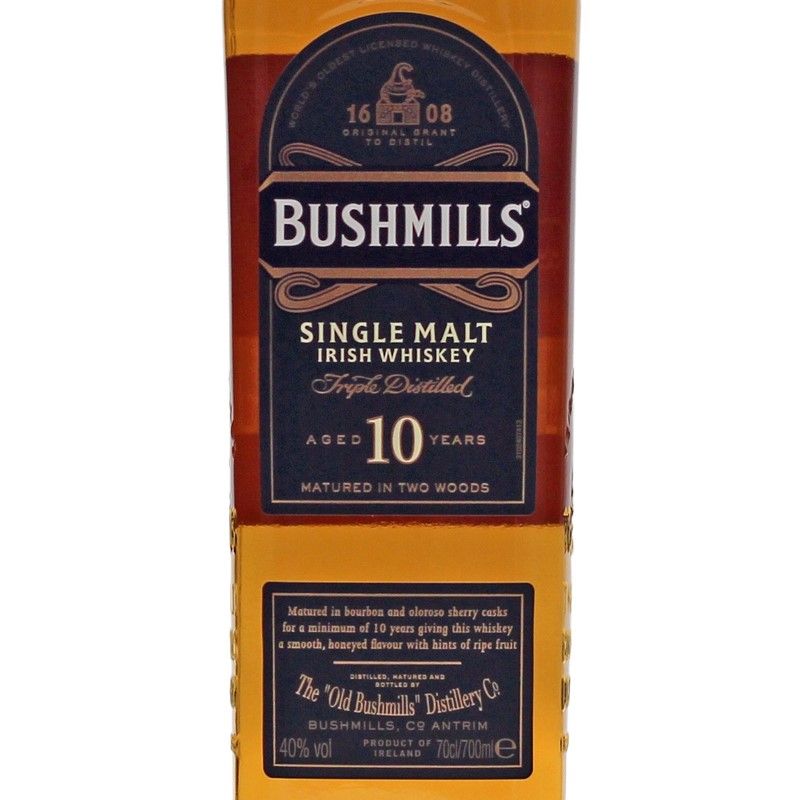 Bushmills 10 Jahre 0,7 L 40% vol Bushmills 10 Jahre 0,7 L 40% vol
