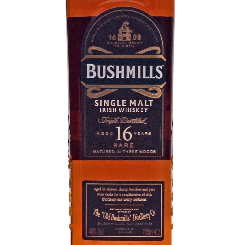 Bushmills 16 Jahre Single Malt Irish Whiskey 0,7 L 40% vol Bushmills 16 Jahre Single Malt Irish Whiskey 0,7 L 40% vol