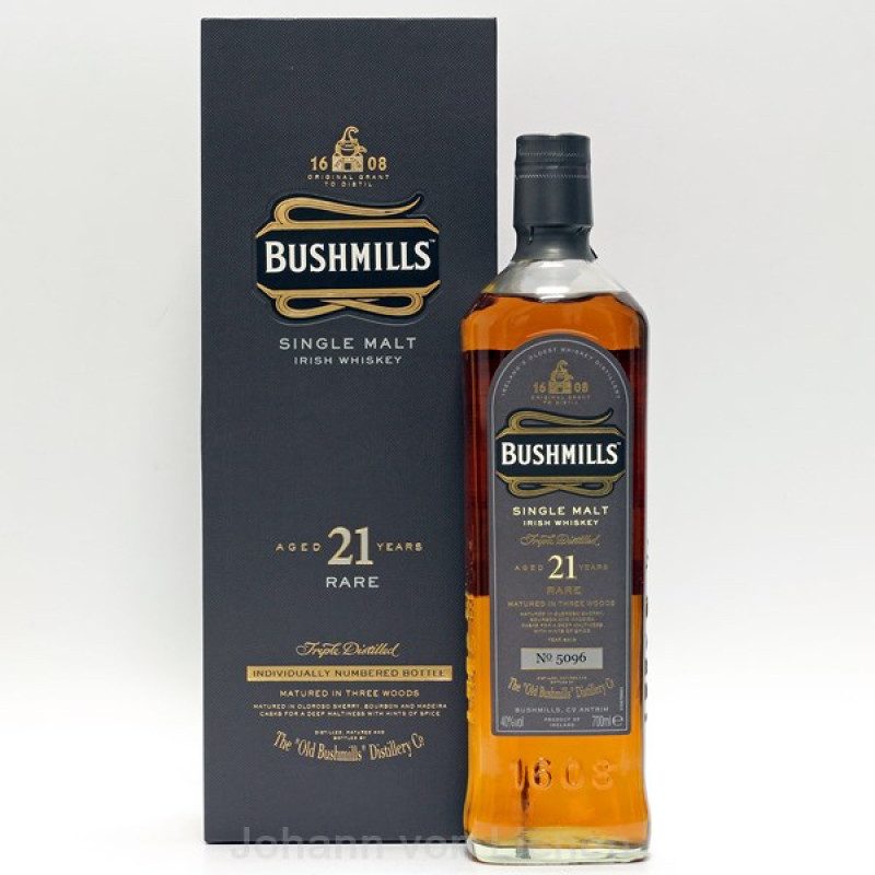 Bushmills 21 Jahre 0,7 L 40%vol Bushmills 21 Jahre 0,7 L 40%vol