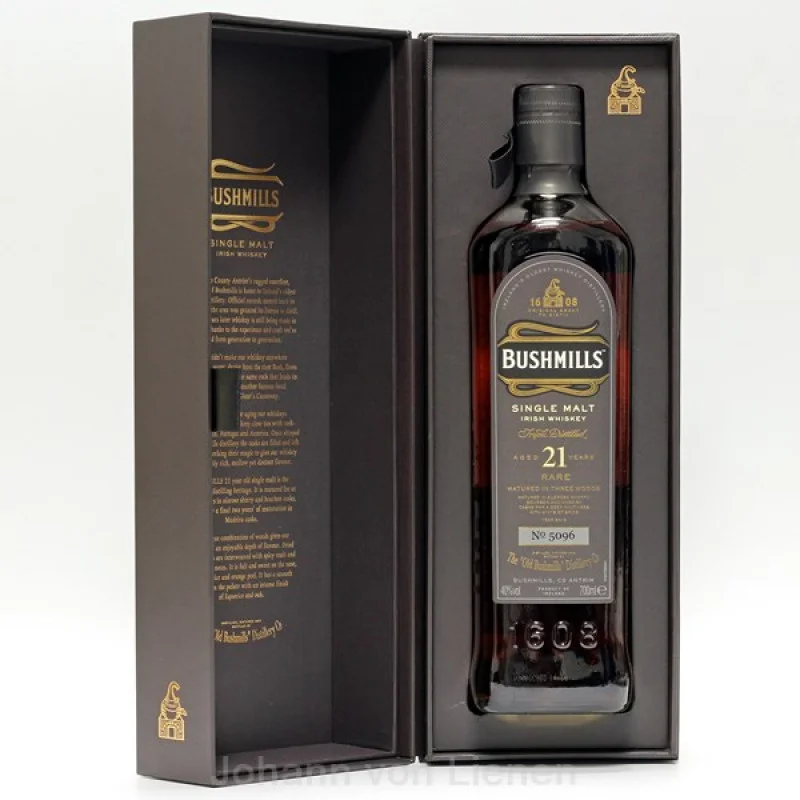 Bushmills 21 Jahre 0,7 L 40%vol Bushmills 21 Jahre 0,7 L 40%vol