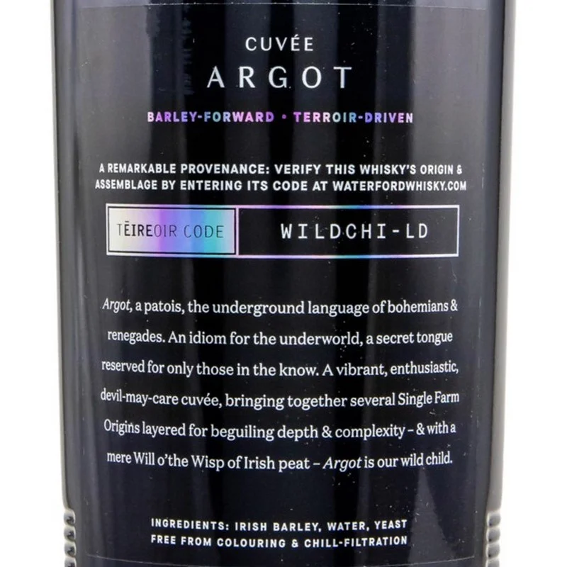 Waterford Cuvee Argot 0,7 L 47% vol Waterford Cuvee Argot 0,7 L 47% vol