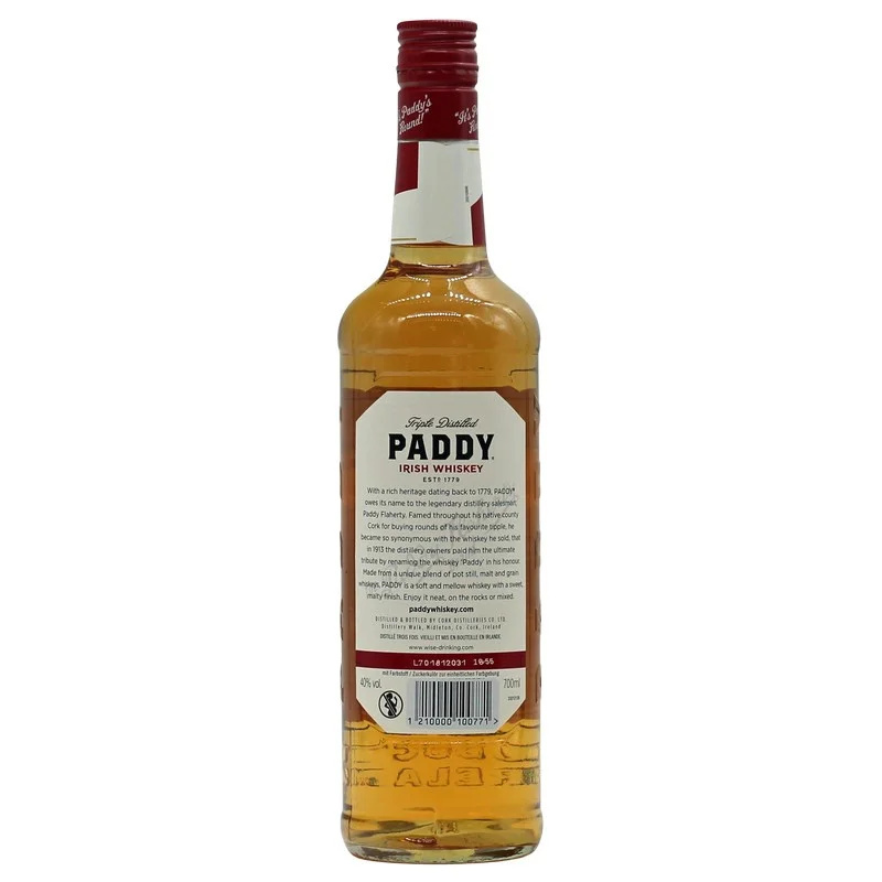 Paddy Old Irish Whiskey 0,7 L 40%vol