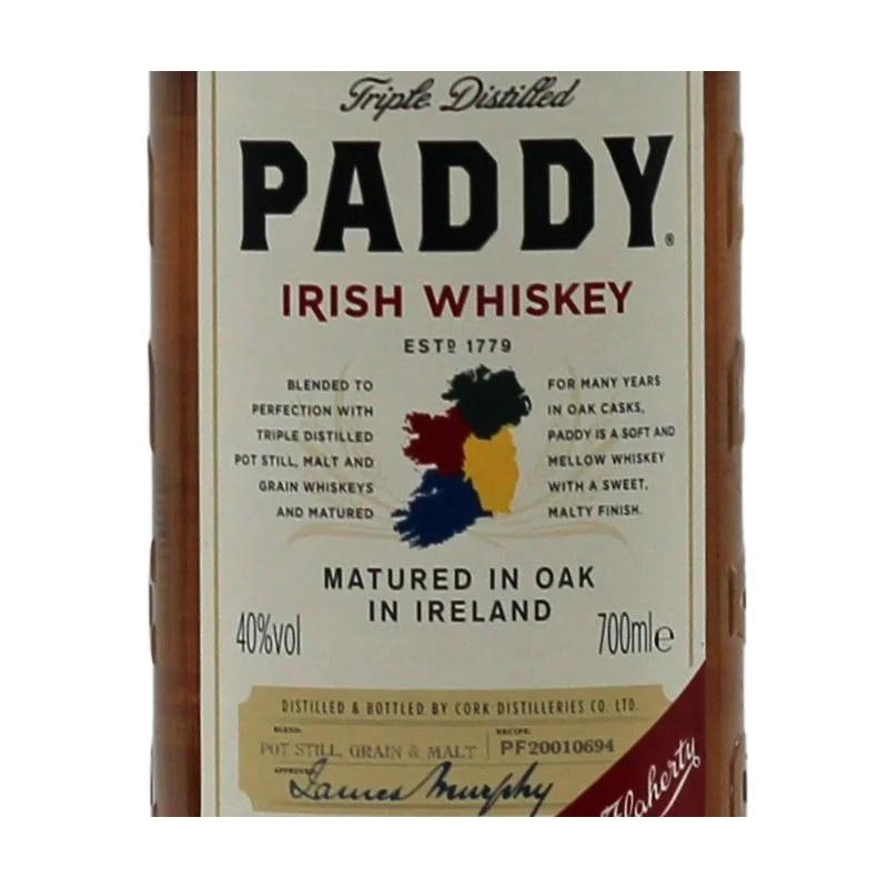 Paddy Old Irish Whiskey 0,7 L 40%vol Paddy Old Irish Whiskey 0,7 L 40%vol