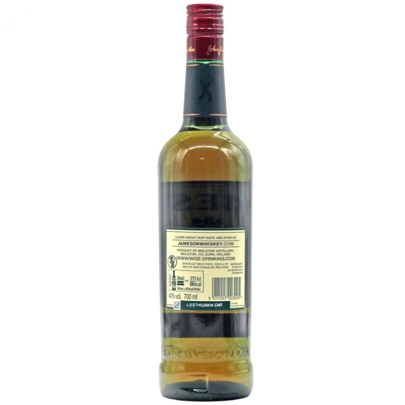 Jameson Triple Distilled Irish Whiskey 0,7 L 40% vol Jameson Triple Distilled Irish Whiskey 0,7 L 40% vol