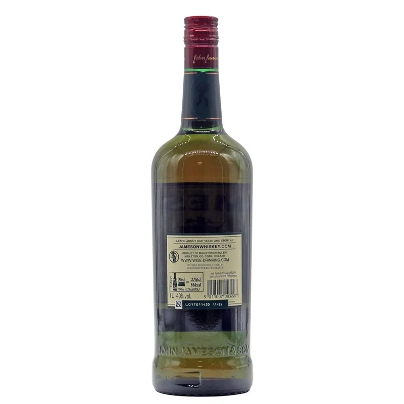 Jameson Triple Distilled Irish Whiskey 1 L 40% vol