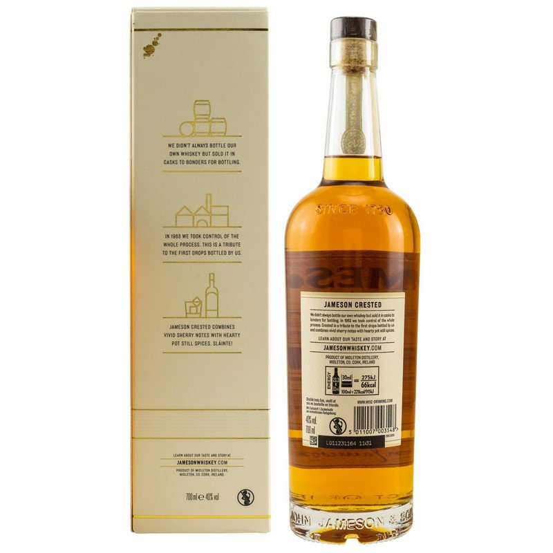 Jameson Crested 0,7 L 40% vol Jameson Crested 0,7 L 40% vol