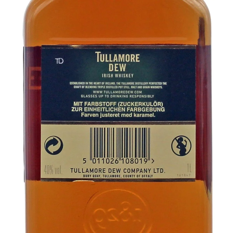 Tullamore Dew Irish Whiskey 1 L 40% vol Tullamore Dew Irish Whiskey 1 L 40% vol
