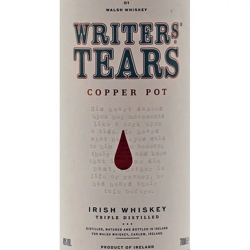 Writer's Tears Copper Pot Irish Whiskey 0,7 L 40% vol