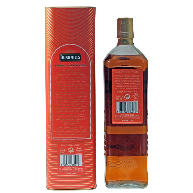 Bushmills 10 Jahre Sherry Cask Finish 1 L 46% vol