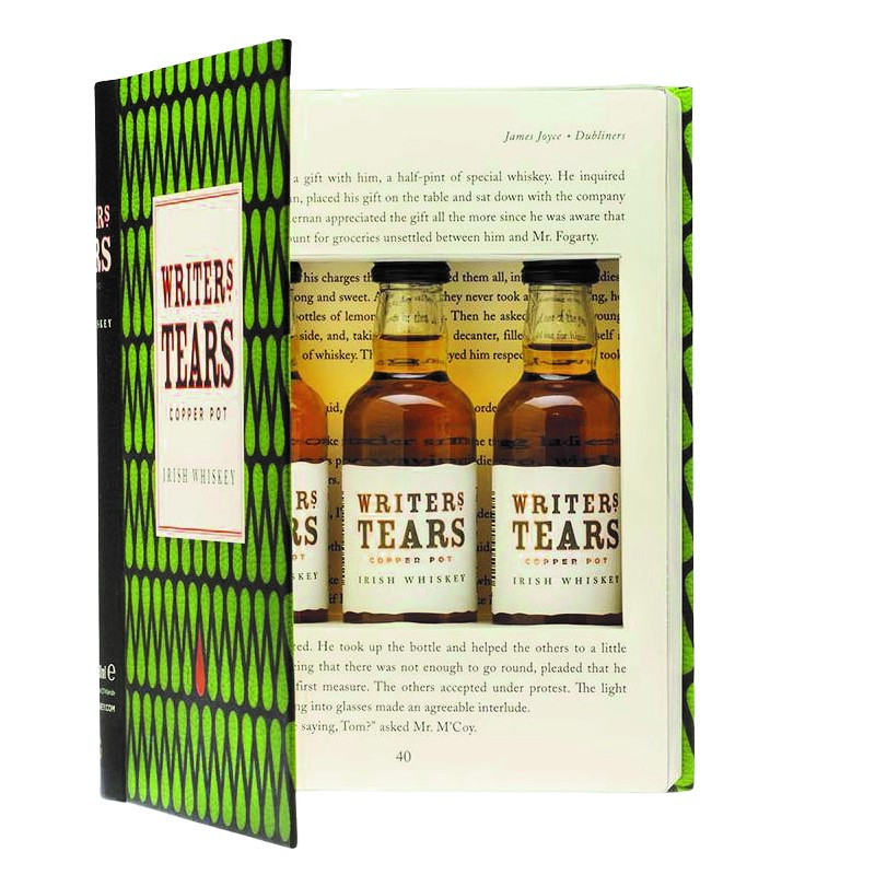 Writers Tears Whiskey Miniaturenset in Buch Optik 3 x 0,05L 40%vol
