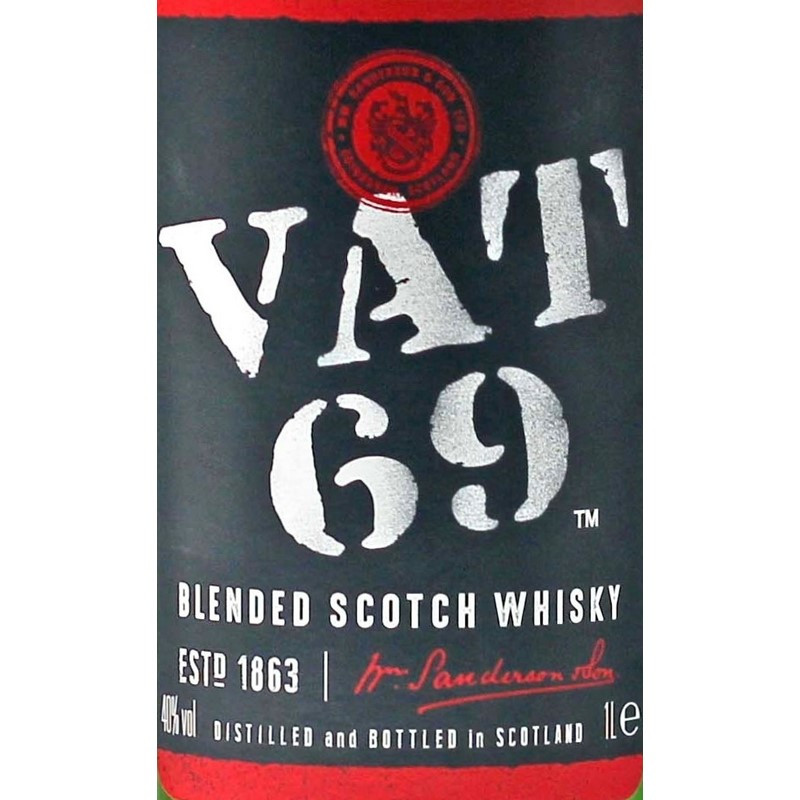 VAT 69 Blended Scotch Whisky 1 L 40% vol