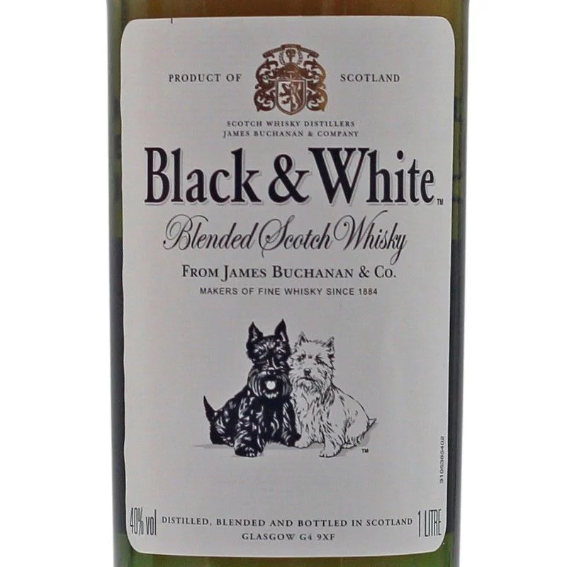 Black & White Blended Scotch Whisky 1 L 40% vol