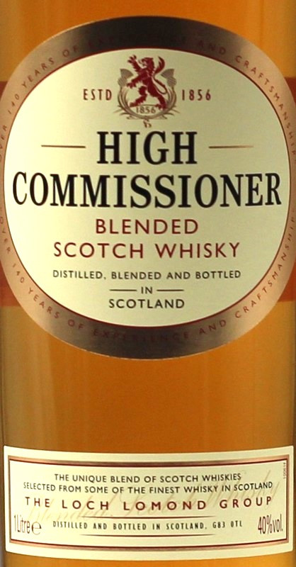 High Commissioner Blended Scotch Whisky 1 L 40% vol