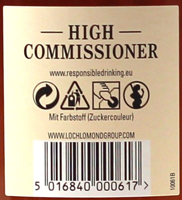 High Commissioner Blended Scotch Whisky 1 L 40% vol