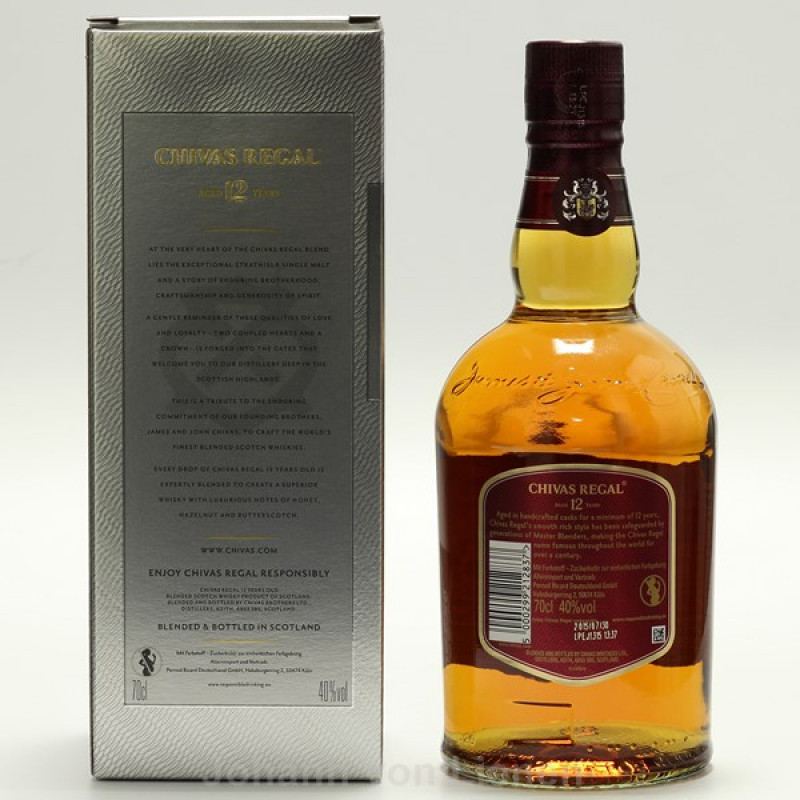 Chivas Regal 12 Years 0,7 Ltr. 40% Chivas Regal 12 Years 0,7 Ltr. 40%