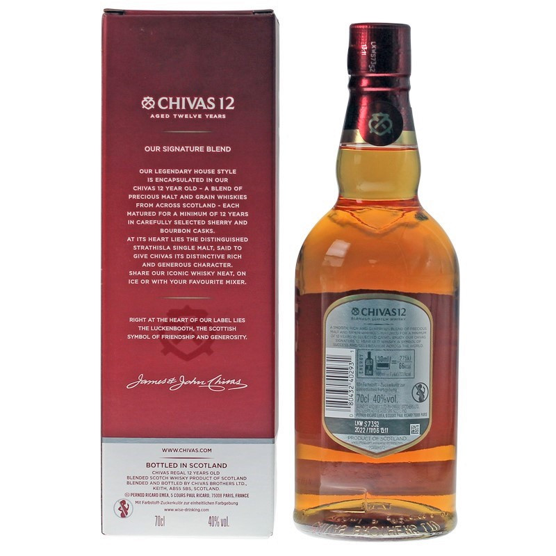 Chivas Regal 12 Years 0,7 L 40% vol Chivas Regal 12 Years 0,7 L 40% vol