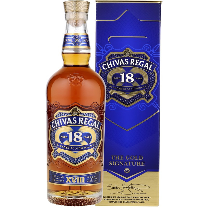 Chivas Regal 18 Jahre Blended Scotch Whisky 0,7 L 40% vol