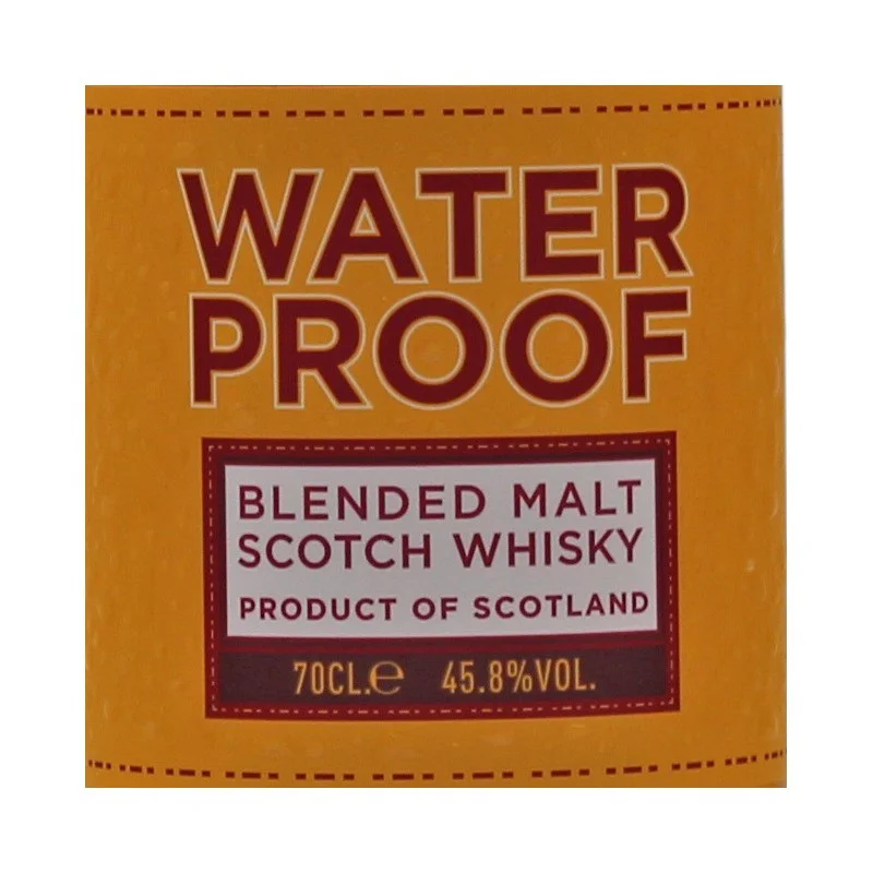 Waterproof Blended Malt Scotch Whisky 0,7 L 45,8% vol Waterproof Blended Malt Scotch Whisky 0,7 L 45,8% vol