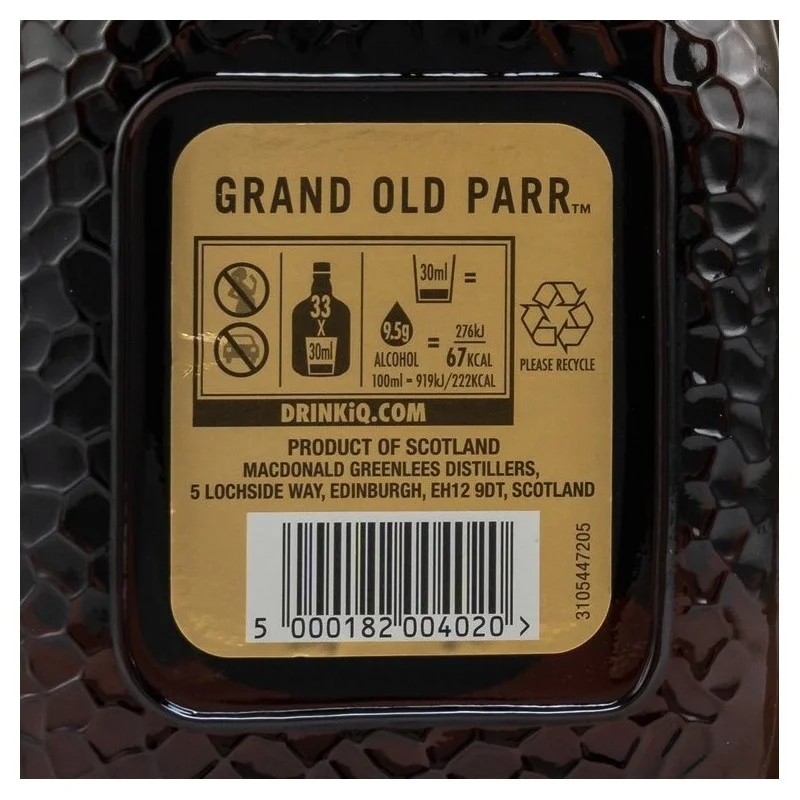 Grand Old Parr 12 Jahre Blended Scotch Whisky 1 L 40% vol