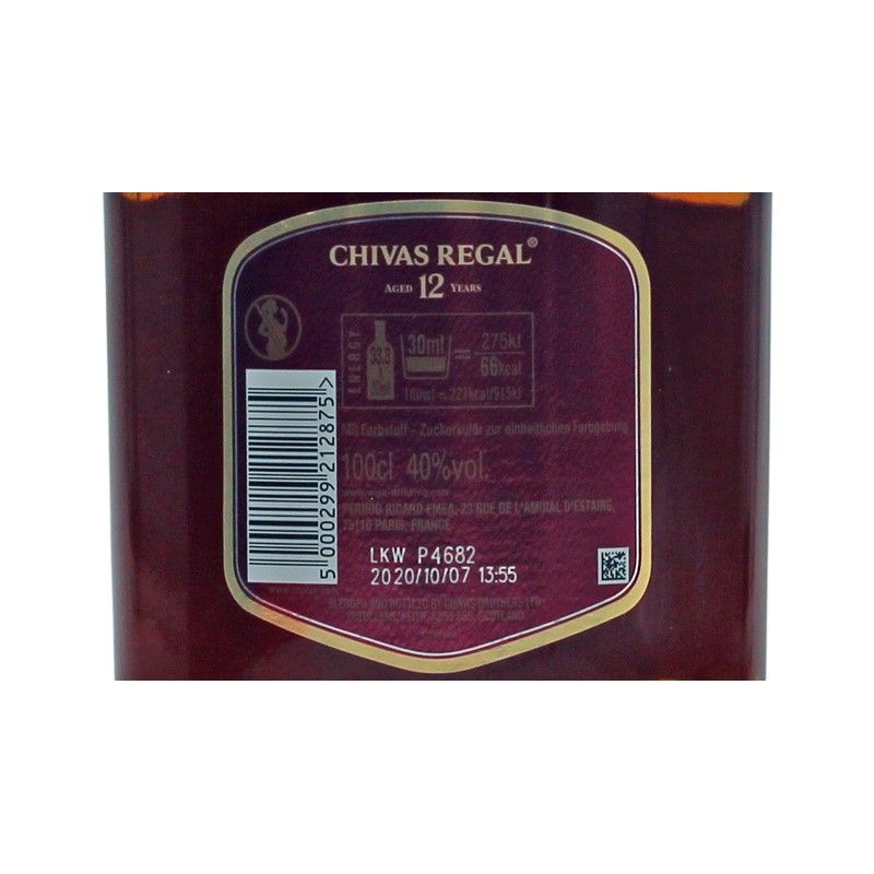 Chivas Regal 12 Years 1 L 40% vol Chivas Regal 12 Years 1 L 40% vol