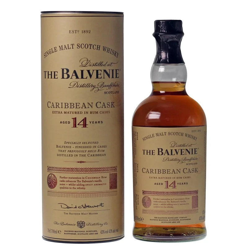 Balvenie Caribbean Cask 14 Jahre 0,7 L 43% vol Balvenie Caribbean Cask 14 Jahre 0,7 L 43% vol