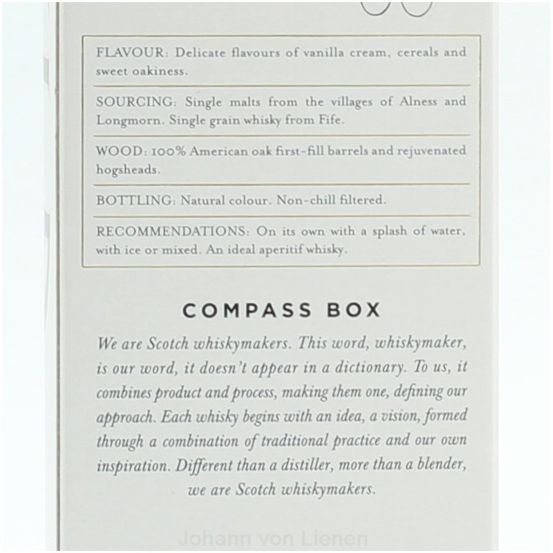 Compass Box Asyla 0,7 L 40%vol Compass Box Asyla 0,7 L 40%vol