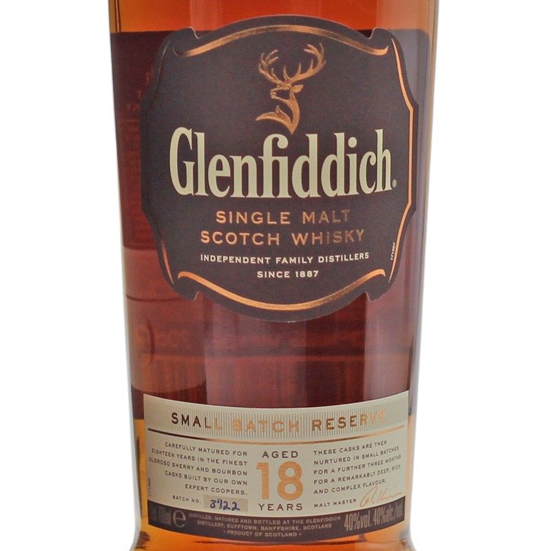 Glenfiddich Single Malt Scotch Whisky 18 Jahre 0,7 L 40% vol Glenfiddich Single Malt Scotch Whisky 18 Jahre 0,7 L 40% vol