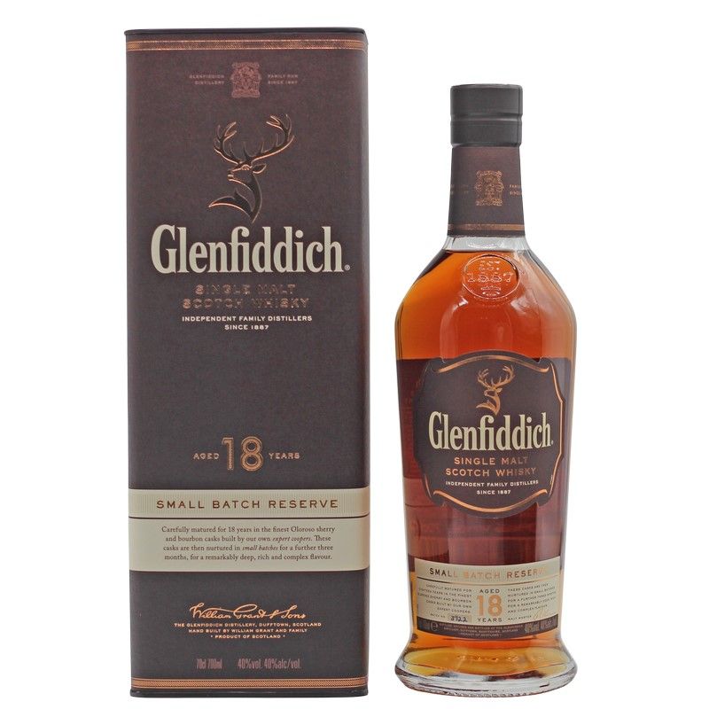 Glenfiddich Single Malt Scotch Whisky 18 Jahre 0,7 L 40% vol Glenfiddich Single Malt Scotch Whisky 18 Jahre 0,7 L 40% vol