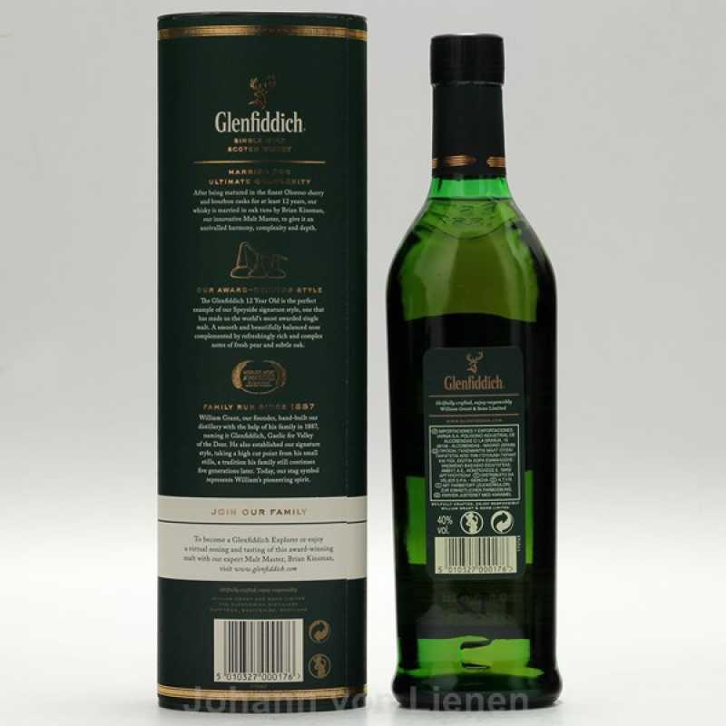 Glenfiddich 12 Jahre 0,7 L 40%vol Glenfiddich 12 Jahre 0,7 L 40%vol